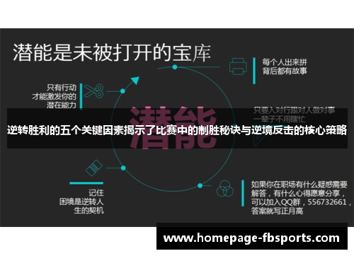 逆转胜利的五个关键因素揭示了比赛中的制胜秘诀与逆境反击的核心策略 逆转胜利的五个关键因素揭示了比赛中的制胜秘诀与逆境反击的核心策略
